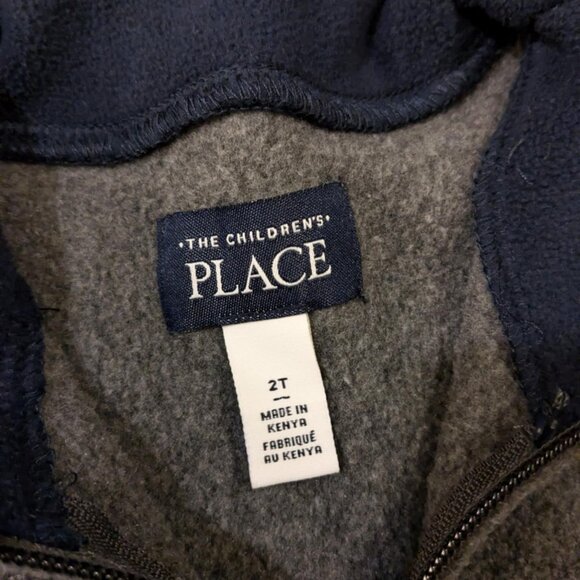 NEW 2T Boys The Children's Place Half Zip Mock Turtle Neck Fleece Sweater - Picture 4 of 4